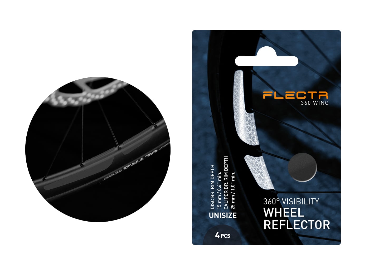 Flectr clearance wheel reflector