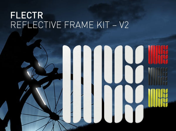 FLECTR REFLECTIVE FRAME KIT bike frame reflectors